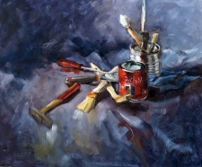 Tableau de Mick-Droux : la peinture