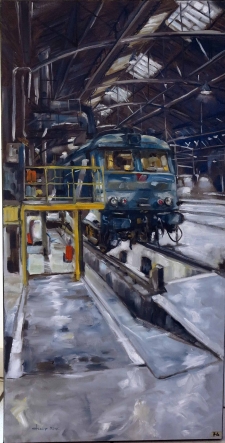 Tableau de Mick-Droux : BB a la rotonde