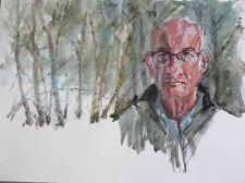 Tableau de Mick-Droux : l'hiver approche