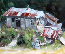 Tableau de Mick-Droux : La cabane de Saint Francois