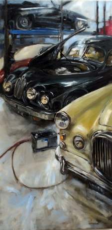 Tableau de Mick-Droux : la batterie de la bristol