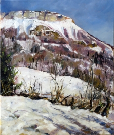 Tableau de Mick-Droux : le Margeriaz de plainpalais