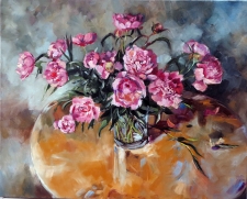 Tableau de Mick-Droux : pivoine 2016