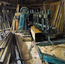 Tableau de Mick-Droux : Scierie La Compote en Bauges